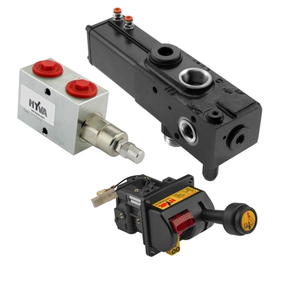 Hydraulic valves and cab controls HYVA